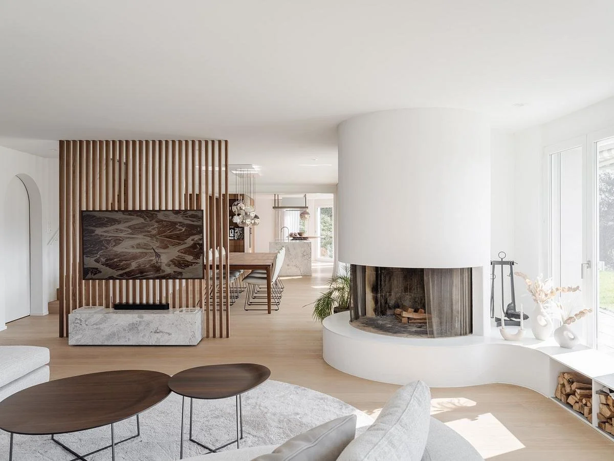Laniworks Construction team finishing a fully renovated North Vancouver living room